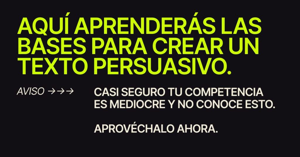 copywriting para web con ejemplos prácticos